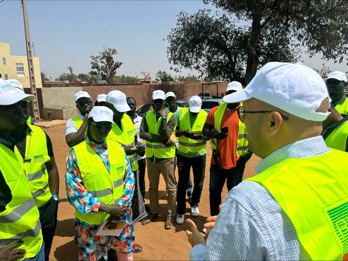 Visite d’inspection du tronçon Kaffrine–Koungheul sur la RN1 au Sénégal.
